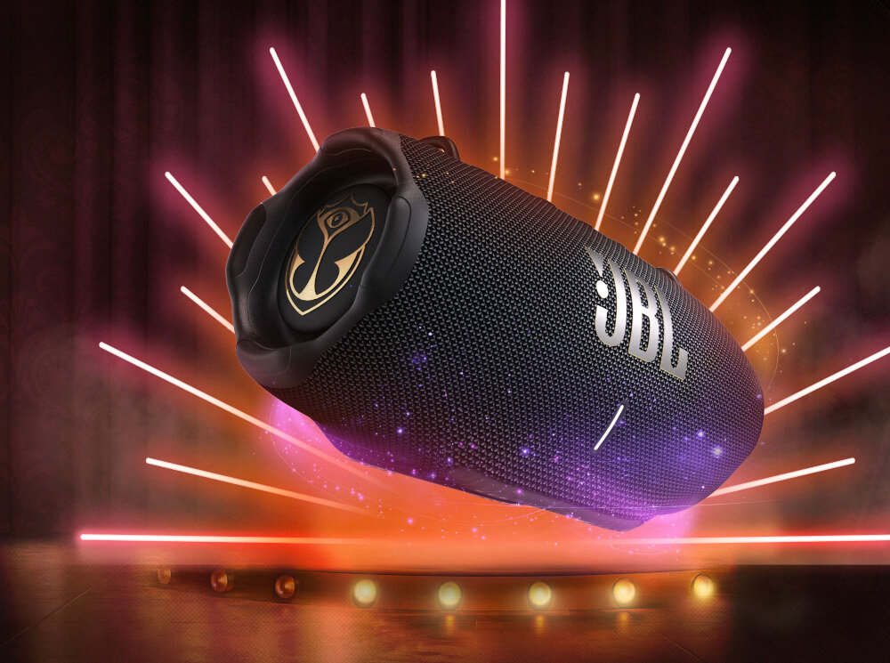 Głośnik mobilny Jbl Xtreme 4 Tomorrowland technologia partyboost dzwiek przestrzenny szybki prosty sposob aktualizacje