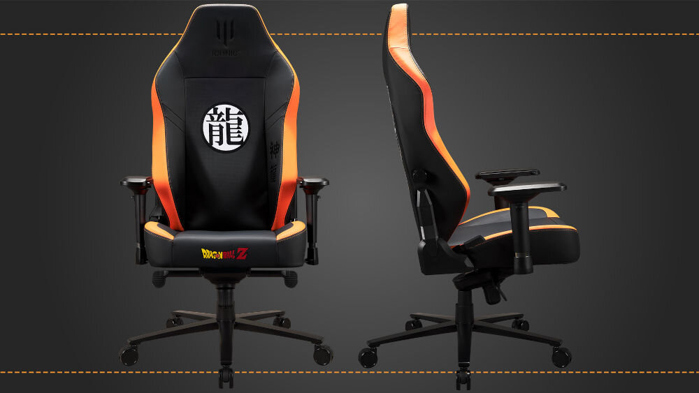 Fotel SUBSONIC Iconic SA5649-1 Dragon Ball Z Czarno-pomarańczowy redukcja napięcia szerokie komfortowe opracie dopasowany do krzywizn kręgosłupa możliwość regulacja za pomocą intuicyjnego pokrętła optymalna ergonomia i wygoda
					regulowane podłokietniki