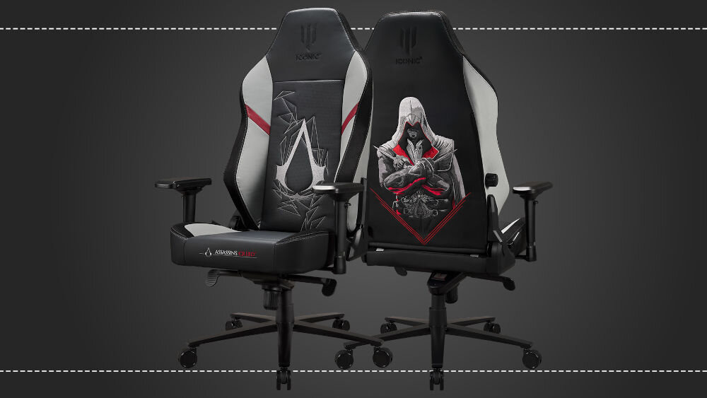 Fotel SUBSONIC Iconic SA5626-1 Assassin's Creed Czarno-Biały