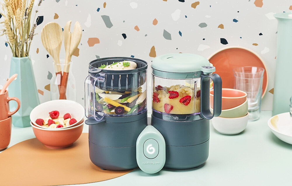 Robot kuchenny BABYMOOV Nutribaby One 4w1 A001133 Czarny zdrowe posiłki