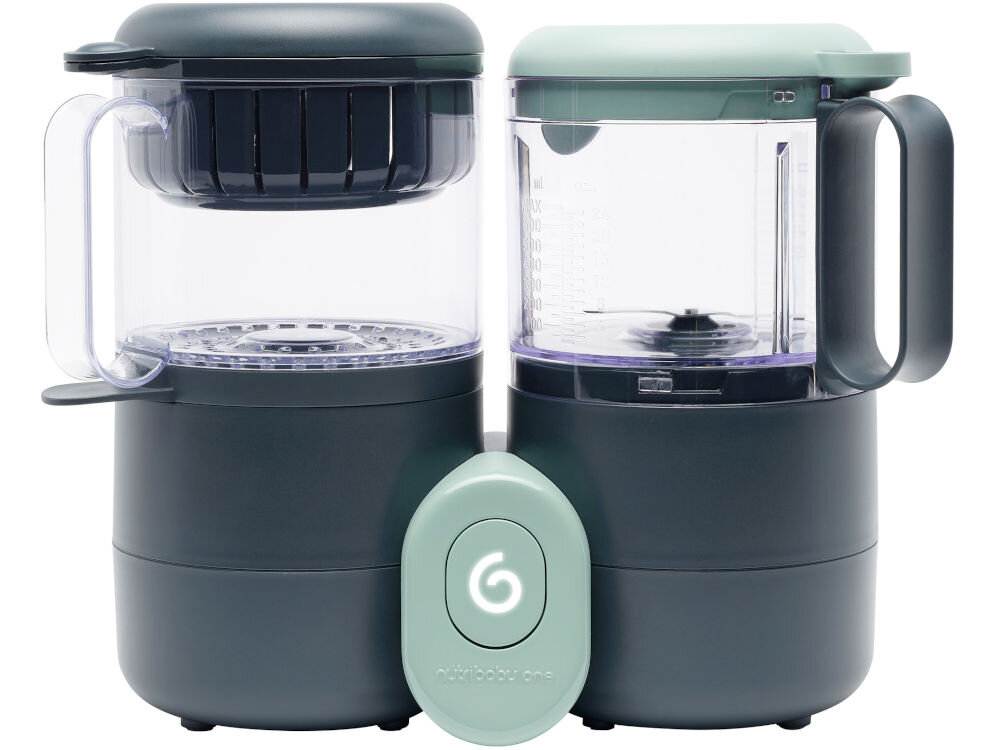 Robot kuchenny BABYMOOV Nutribaby One 4w1 A001133 Czarny wszechstronny niezawodny robot ułatwienie codziennego przygotowywania zdrowych posiłków dla całej rodziny praktyczne funkcje duża pojemność intuicyjna obsługa rozszerzanie diety dziecka dbanie o zdrowie maluchów i jakośc posiłków dla kazdej rodziny