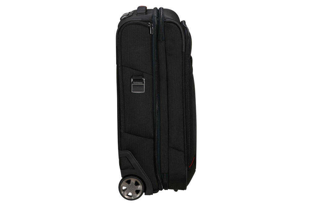 Walizka SAMSONITE Pro-DLX 6 Upright Exp 55 cm Czarny uchwyty górne boczne 2 kółka z zawieszeniem redukującym wstrząsy i hałas