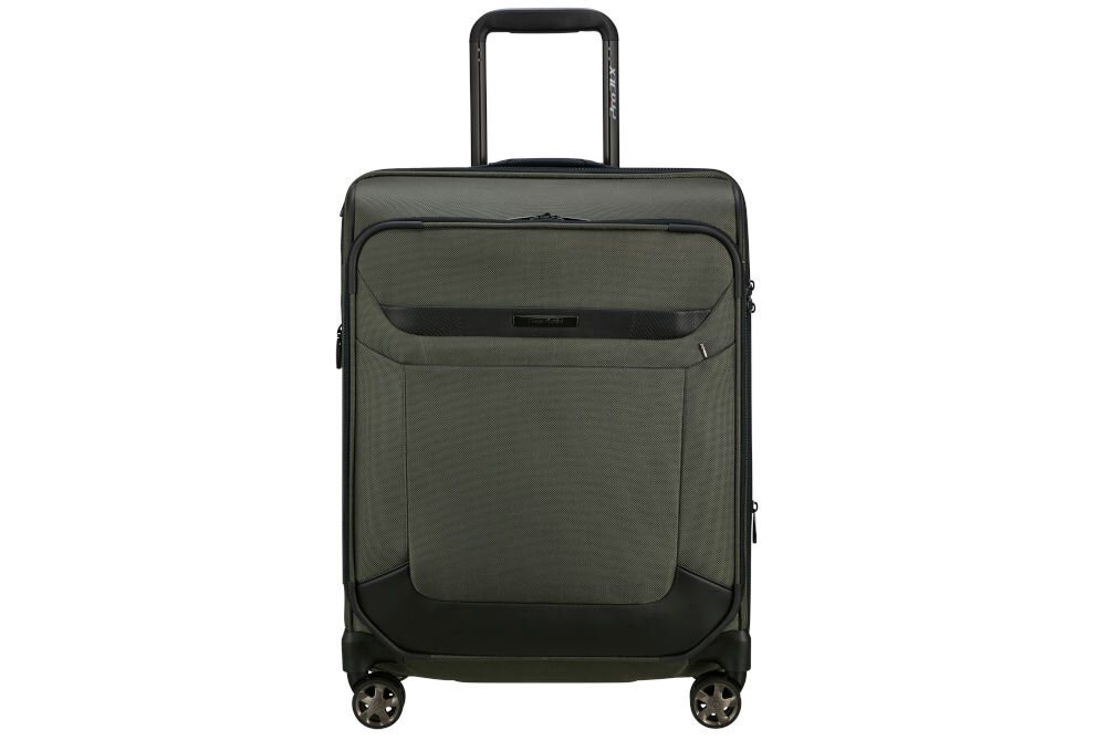 Walizka SAMSONITE Pro-DLX 6 Spinner 55 cm Zielony wymiary 55 x 40 x 23 / 28 cm możliwość zabrania na pokład 26 linii lotniczych LOT Lufthansa British Airways