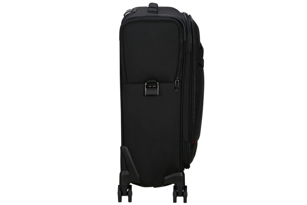 Walizka SAMSONITE Pro-DLX 6 Spinner Strict 55 cm Czarny uchwyty górne boczne 4 kółka z zawieszeniem redukującym wstrząsy i hałas