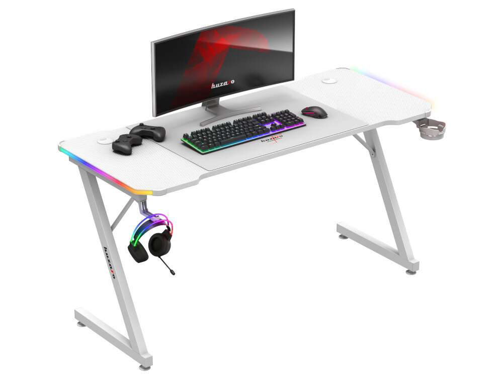 Biurko HUZARO Hero 3.3 RGB WYGODA KOMFORT PRACA NAUKA