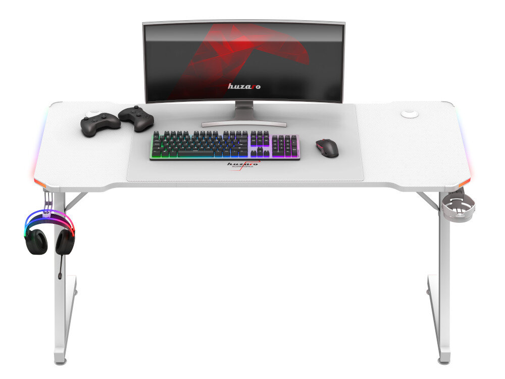 Biurko HUZARO Hero 3.3 RGB oswietlenie rgb trwalosc dynamiczne oswietlenie