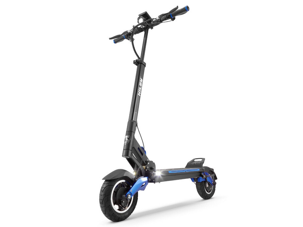 Hulajnoga elektryczna HILEY Tiger Max GT GT 70 km 800W Amortyzacja 10 Czarno-niebieski srodek codziennego transportu do miasa mobilnosc