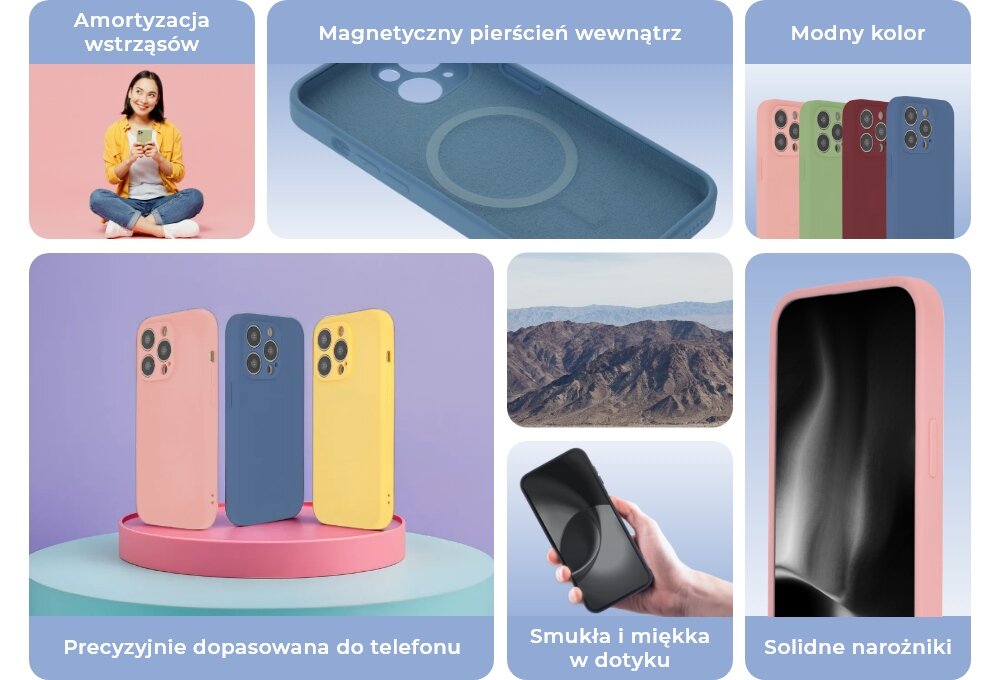 Etui TECTO SHIELD Soft Touch Mag ochrona zarysowania uderzenia dzialanie 