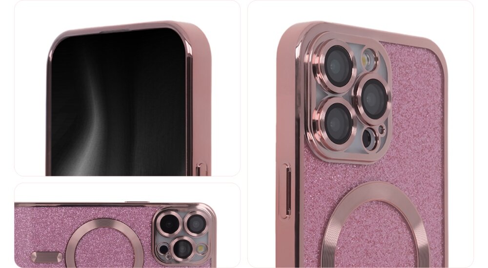 Etui TECTO SHIELD SparkleFlex Mag dopasowana magnetyczna konstrukcja precyzja wytloczenia - konstrukcja