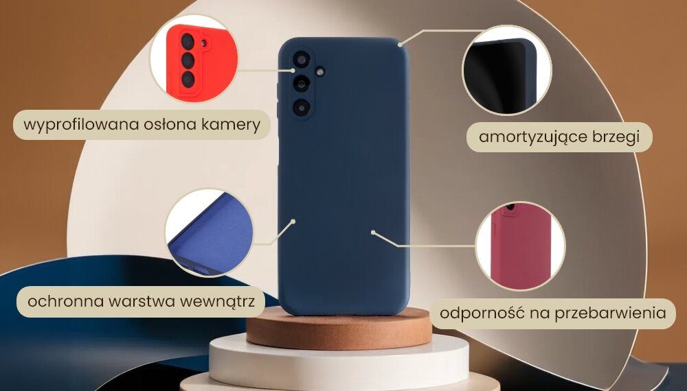 Etui TECTO SHIELD Silicon Soft ochrona material tpu grubosc nakladki narozniki wzmocnienie pierscien palec