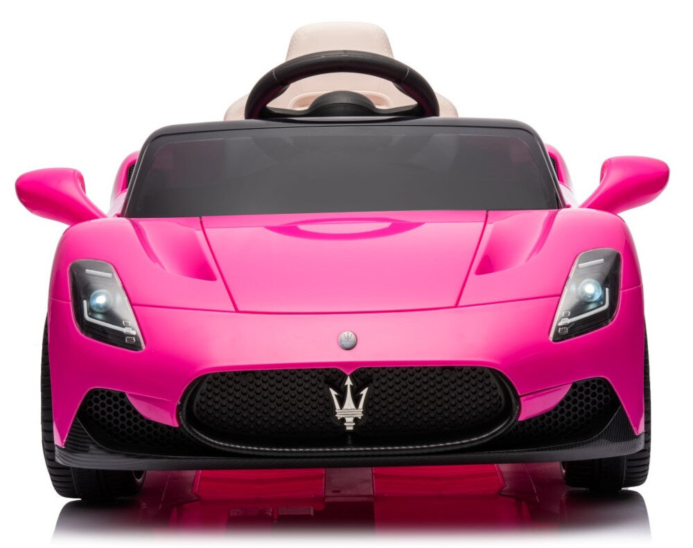 Samochód dla dziecka SUN BABY Maserati GT Cabrio Różowy Komfort rozrywka odtwarzacz MP3 gniazdo USB-A Bluetooth wyposażenie muzyka jazda  Otwierane drzwi wygodne siedzenie przyjemność zabawa