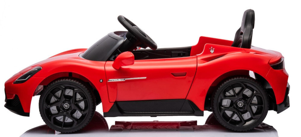 Samochód dla dziecka SUN BABY Maserati GT Cabrio Czerwony Wysoki poziom bezpieczeństwa zdalny pilot kontrola pasy bezpieczeństwa solidna konstrukcja ochrona