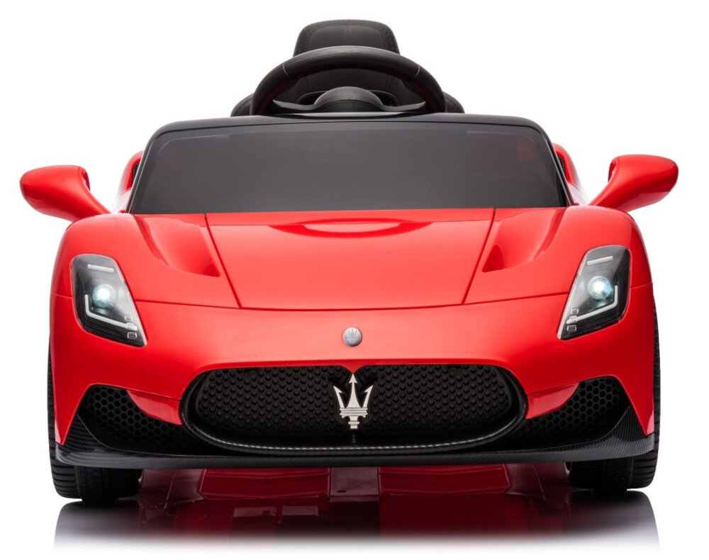 Samochód dla dziecka SUN BABY Maserati GT Cabrio Czerwony Komfort rozrywka odtwarzacz MP3 gniazdo USB-A Bluetooth wyposażenie muzyka jazda  Otwierane drzwi wygodne siedzenie przyjemność zabawa