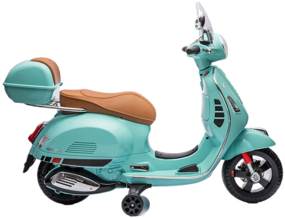 Jeździk SUN BABY Vespa Turksowy Bezpieczeństwo Wygod Automatyczny hamuleca pedał gazu Stabilna konstrukcja koła z tworzywa sztucznego wygodne siedzisko zabawa