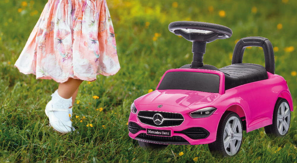 Jeździk SUN BABY Mercedes C-Class J05.039.0.5 Różowy waga maksymalne obciążenie wysoka jakość długotrwałe użytkowanie zabawa