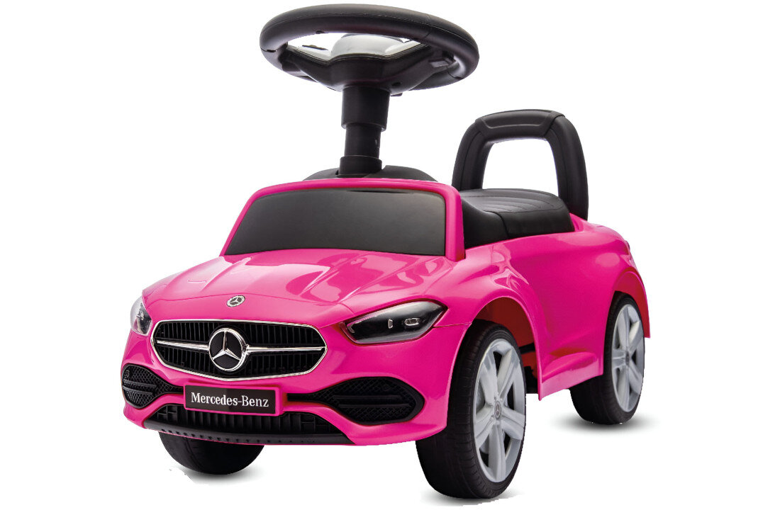 Jeździk SUN BABY Mercedes C-Class J05.039.0.5 Różowy Siedzisko z Oparciem postawa jazda Solidne oparcie