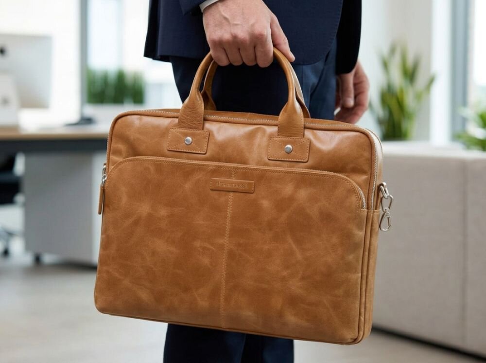Torba na laptopa DBRAMANTE1928 Kronborg 16 cali Brązowy 
