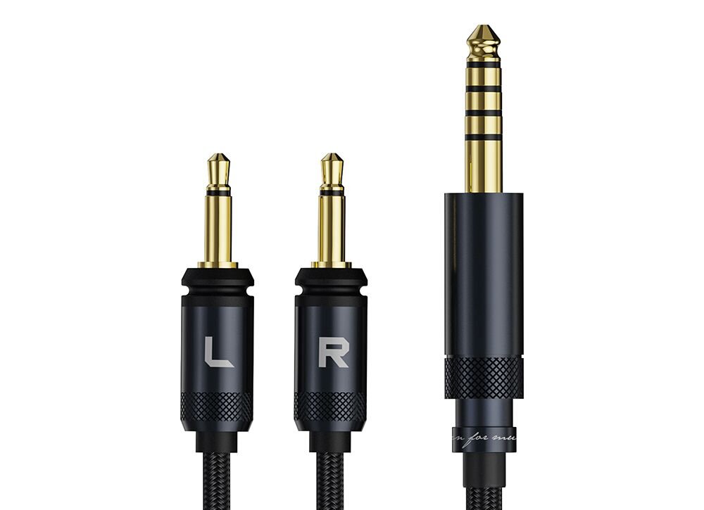 Kabel Jack 4.4/3.5 mm - 2x3.5 mm FIIO 1.5 m - wtyczki 3,5 i 4,4