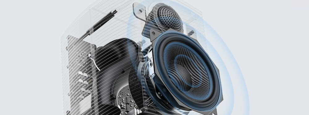 FIIO SP3 BT głośnik niskotonowy moc dynamiczny bas 1,2 Tesli, budowa głośnika