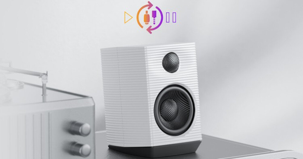 FIIO SP3 BT funkcja wybudzania czuwania automatyczne odtwarzanie, głośnik stojący na biurku