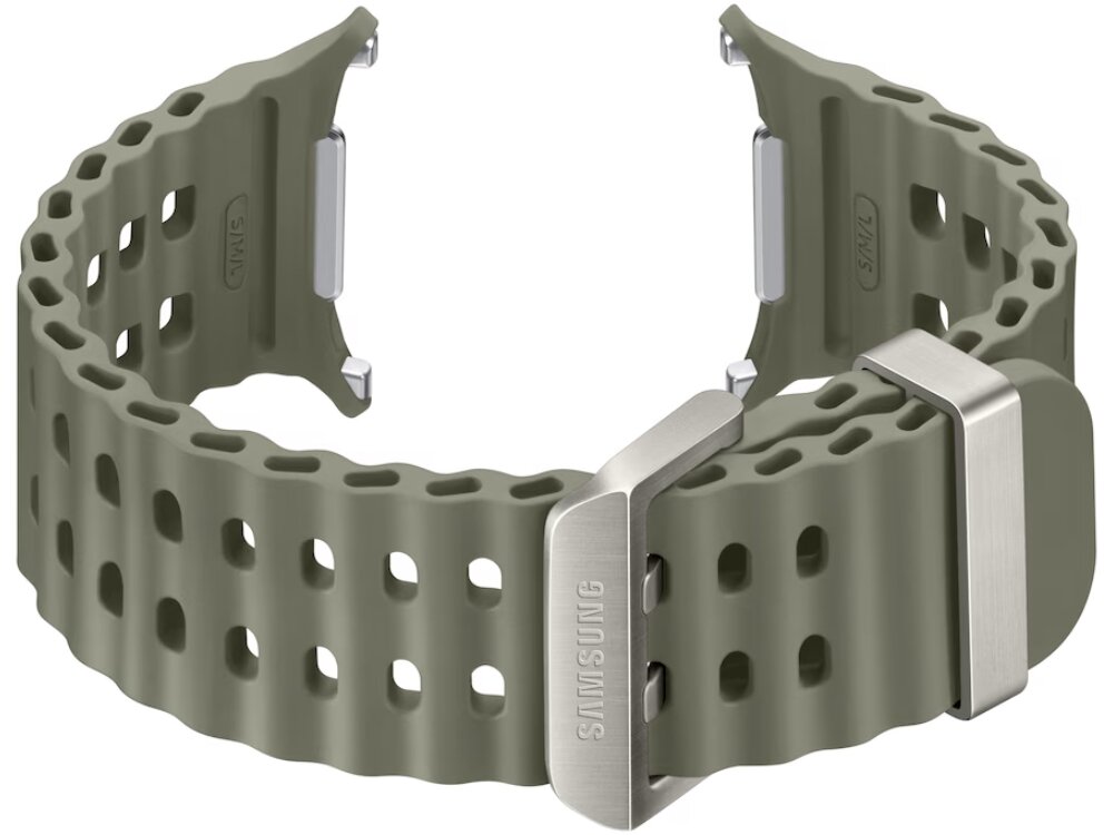 Pasek Samsung Marine Band Zielony
                pasek zapięty aktywności pływanie sporty wodne konstrukcja pofalowana tytanowa klamra