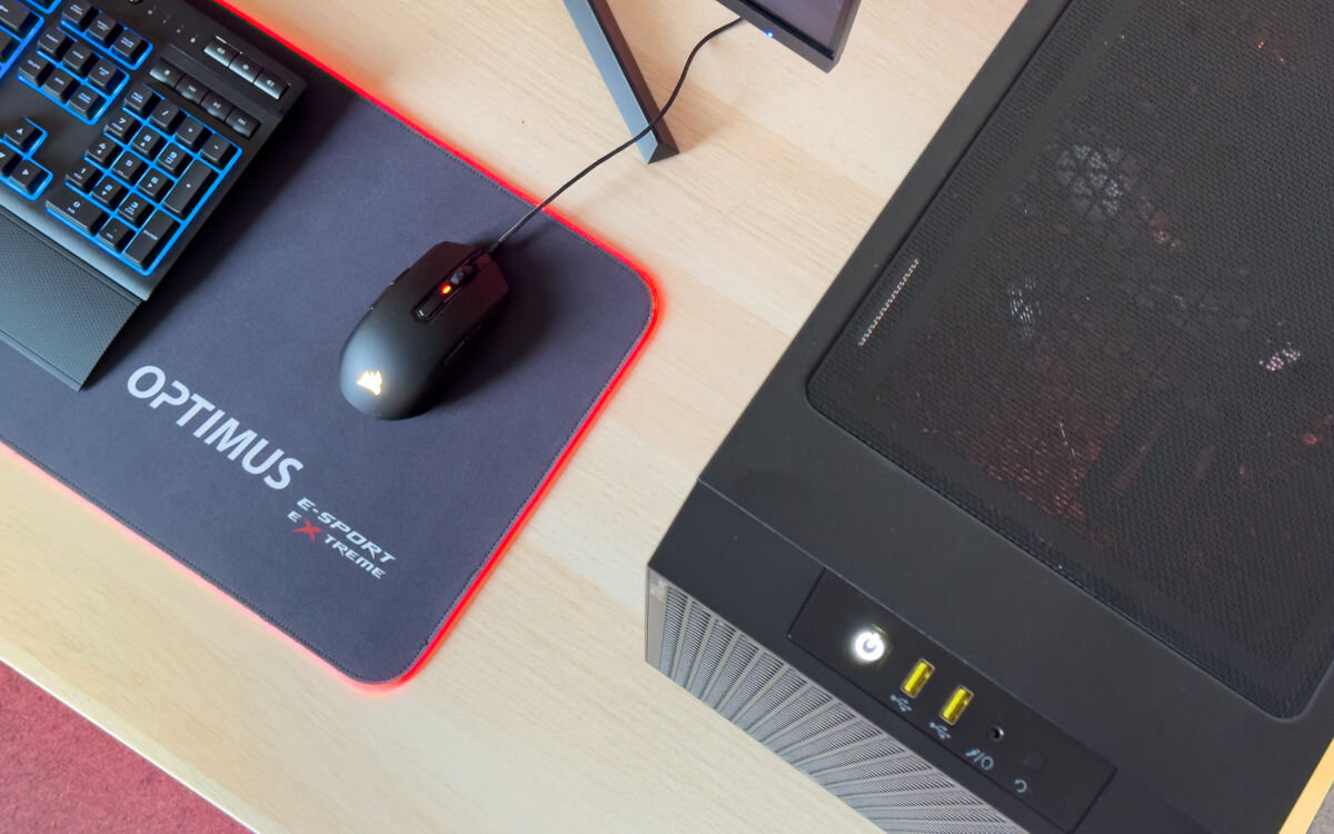 Komputer OPTIMUS E-Sport GB760T-CR13 i5-14400F 16GB RAM 1TB SSD GeForce RTX4060 Windows 11 Home USB-A 3.2 2.0 gniazda audio typu combo USB-C PS/2 HDMI DisplayPort