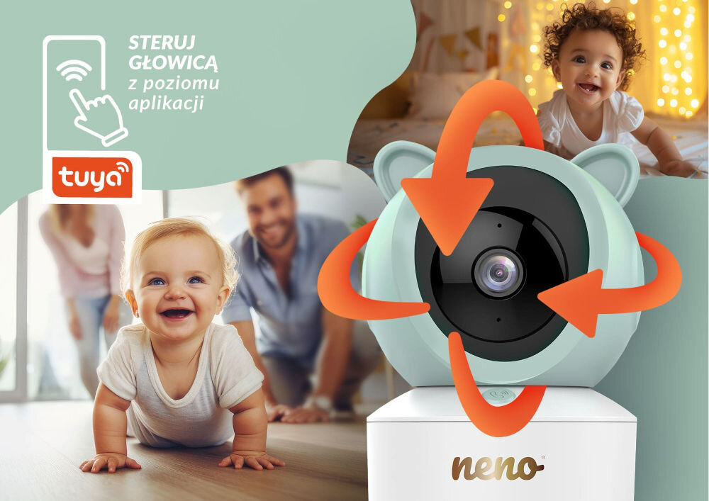 Niania elektroniczna NENO Ivo obserwujące maluszki