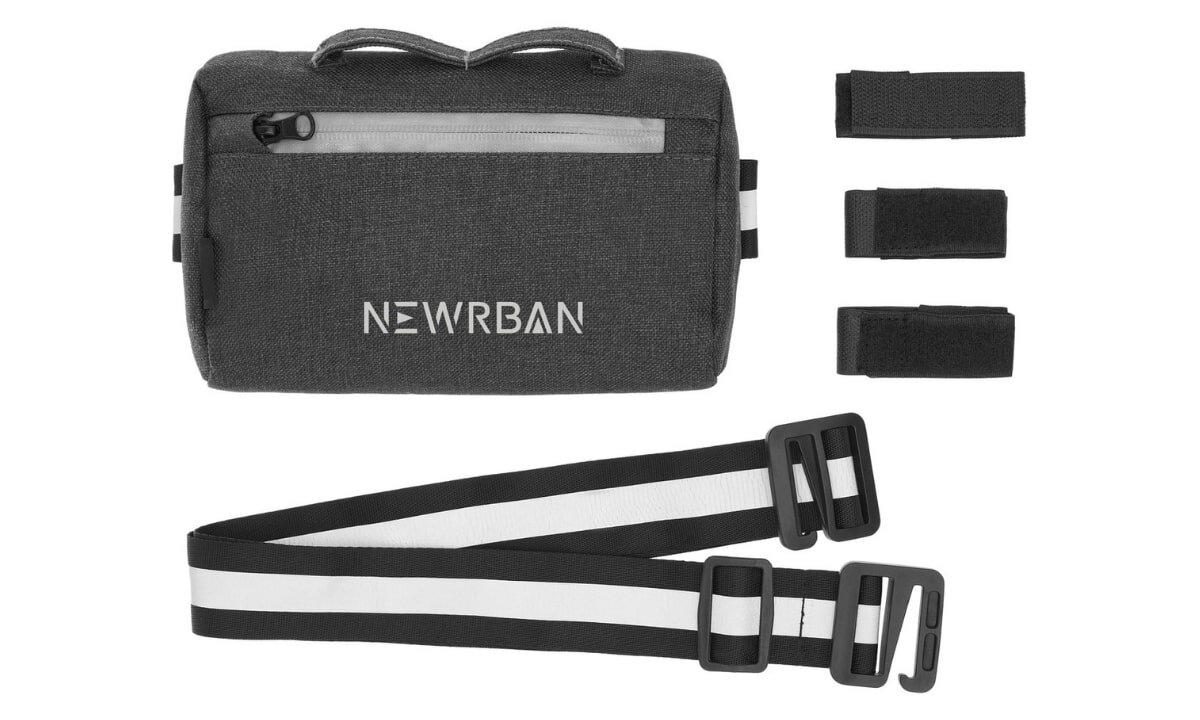 Torba rowerowa na kierownicę CELLULARLINE Newrban - Wytrzymała i stylowa, rzepy, torba, pasek