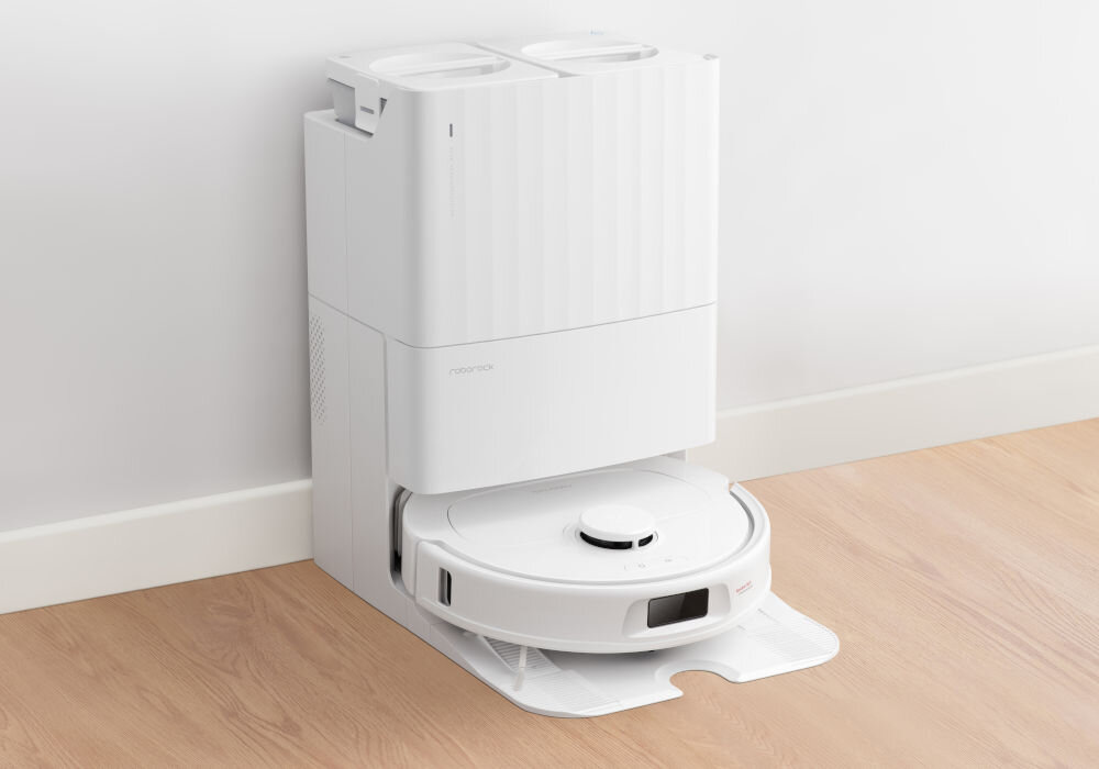 ROBOROCK Qrevo S QRS02 Білий робот-прибиральник регулює частоту спорожнення контейнера для пилу велика кількість волосся збільшена частота спорожнення уникає наповнення контейнера підтримання високої ефективності мішка для пилу функція «тягніть, щоб закрити» тверда ручка автоматичне закриття після підйому без забруднення рук зручність гігієна використання