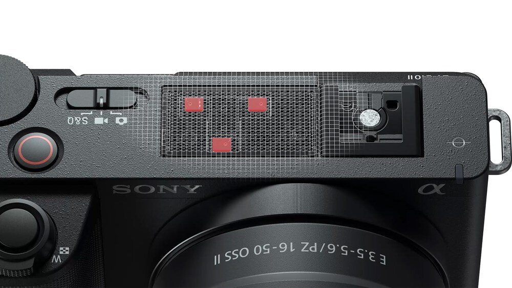 Aparat SONY ZV-E10 II kadr na mikrofon