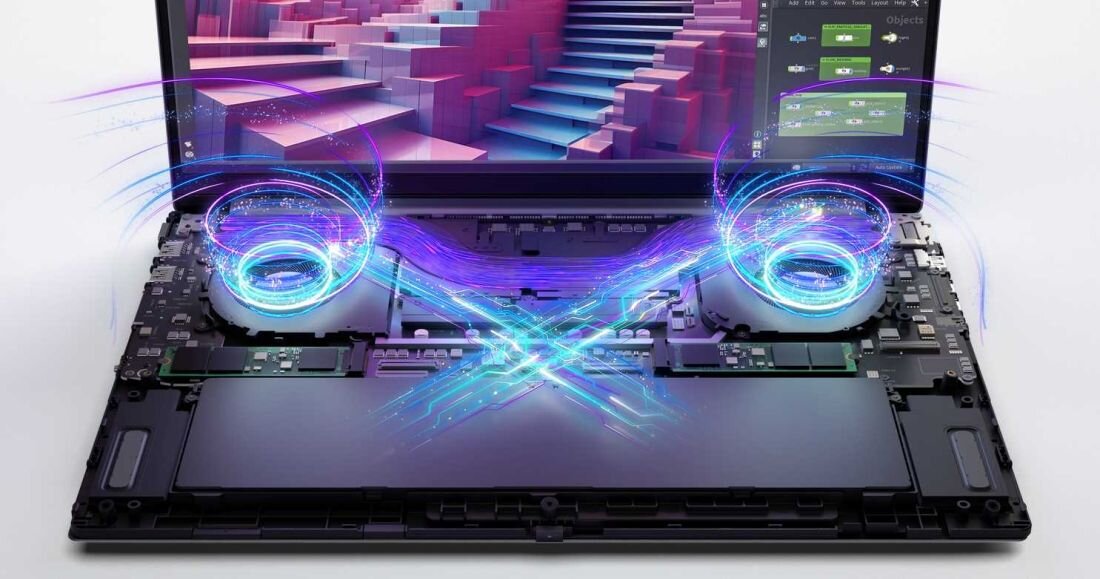 Laptop LENOVO Yoga Pro 9 - System chłodzenia