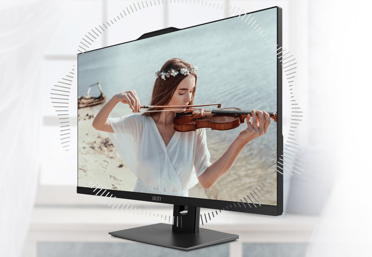 Komputer MSI Modern AM242TP 12M-482EU 23.8 IPS i5-1235U 16GB RAM 512GB SSD Windows 11 Professional głośniki dźwięk audio