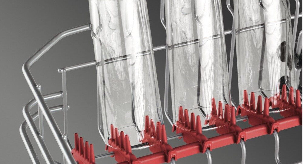 Zmywarka AEG FSE74707P ochrona szkła delikatne naczynia miękkie gumowe wsporniki