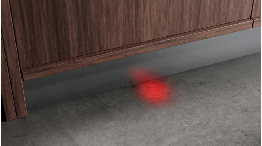 Zmywarka AEG FSE74707P Wyświetlacz Beam-on-floor kolor światła na podłodze