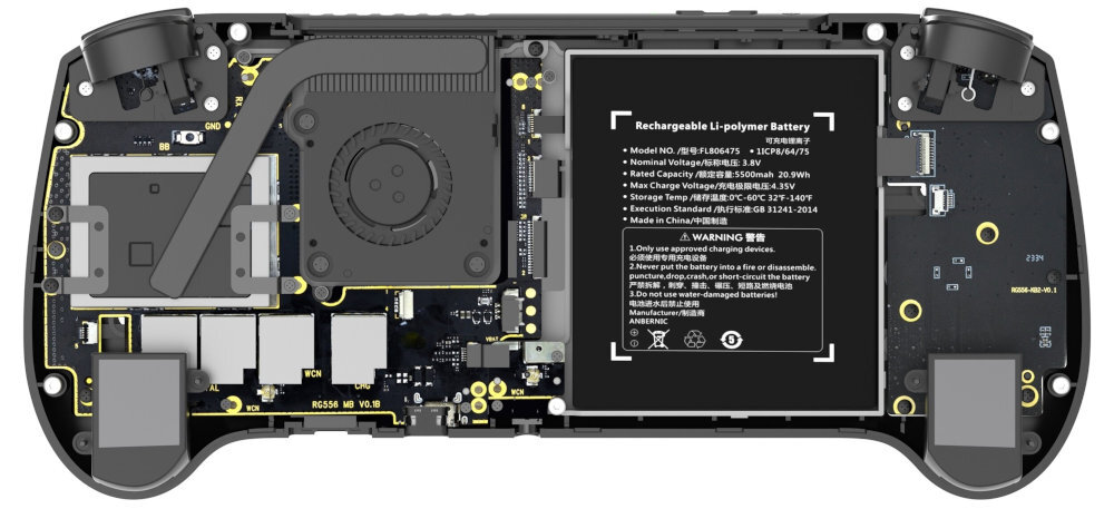Konsola ANBERNIC RG556 Unisoc T820 8 rdzeni 1 rdzeń Cortex-A76 2,7 GHz 2,3 GHz 4 energooszczędne rdzenie Cortex-A55 Mali-G57 850 MHz 8 GB 128 GB