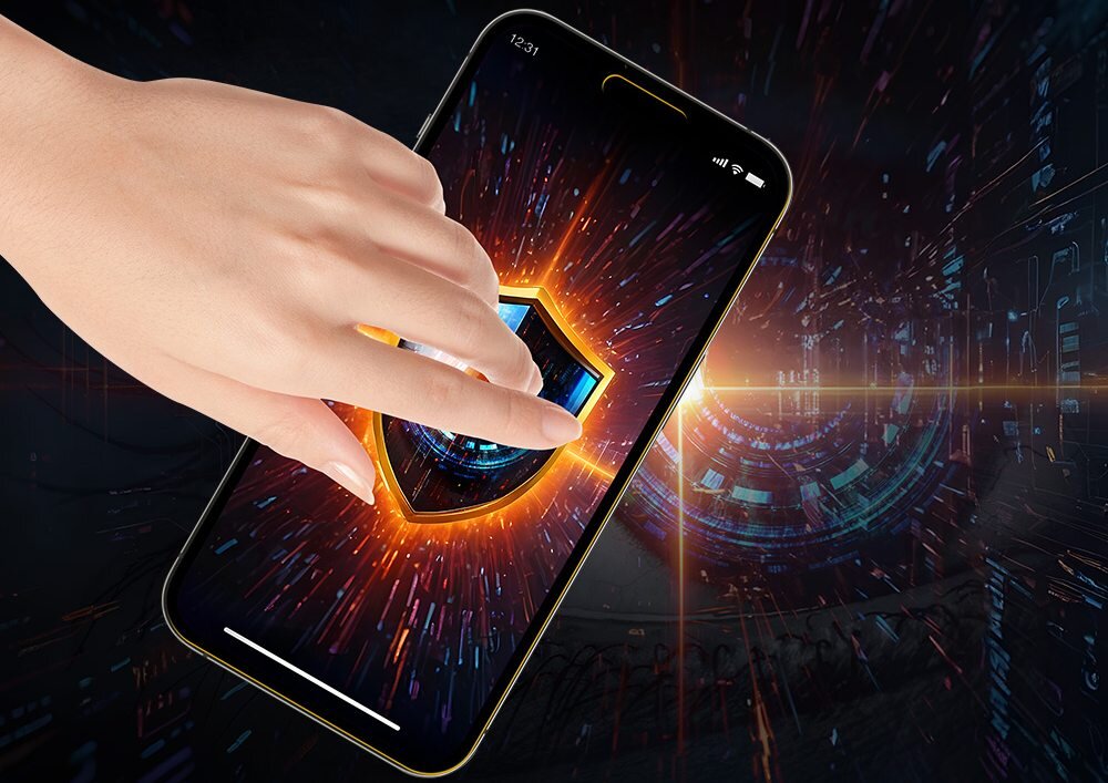 Folia ochronna 3MK Silky Matt Privacy do Apple iPhone smartfon wizualizacja ochrony