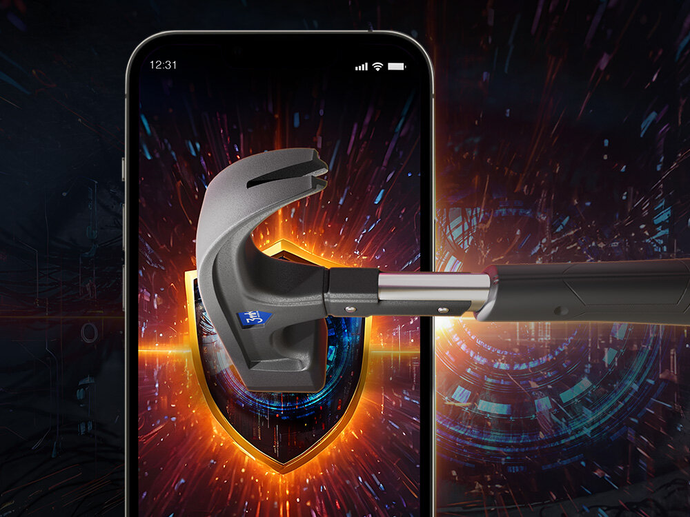 Folia ochronna 3MK Silky Matt Privacy  uderzana młotkiem 