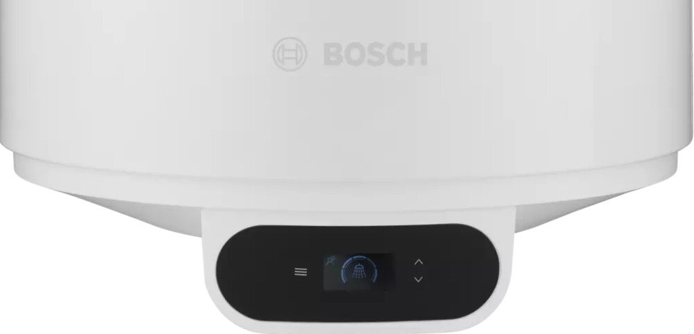 Bojler elektryczny BOSCH TR4000T 80 EBP 80 l monitorowanie temperatury wskaźnik kolory woda zimna ciepła kontrola stan widoczne miejsce