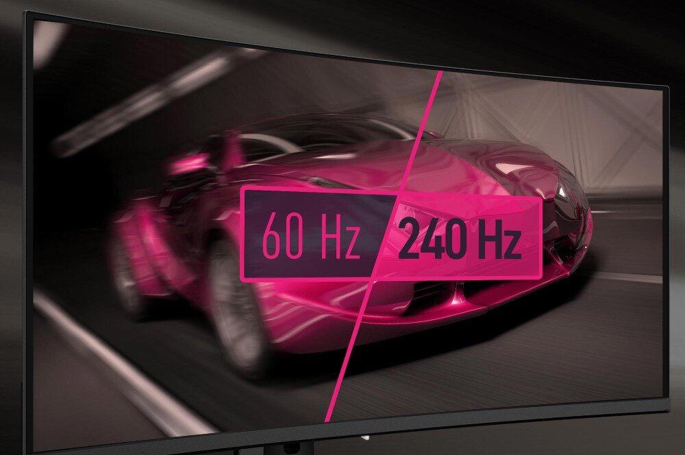 Monitor MPG 341CQPX QD-OLED 34.18 3440x1440px 240Hz 0.03 ms [GTG] Curved odświeżanie czas reakcji płynność synchronizacja Adaptive-Sync