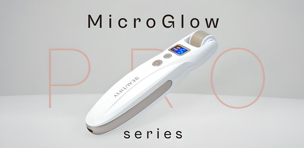 Urządzenie do mezoterapii BEAUTIFLY MicroGlow PRO pielęgnacja skóry domowe zacisze technologia precyzja starzenie się skóry utrata jędrnosci przebarwienia zmarszczki trądzik ergonomiczny kształt bezprzewodowa konstrukcja intuicyjna obsługa ele4gancki design szerokie spektrum działania