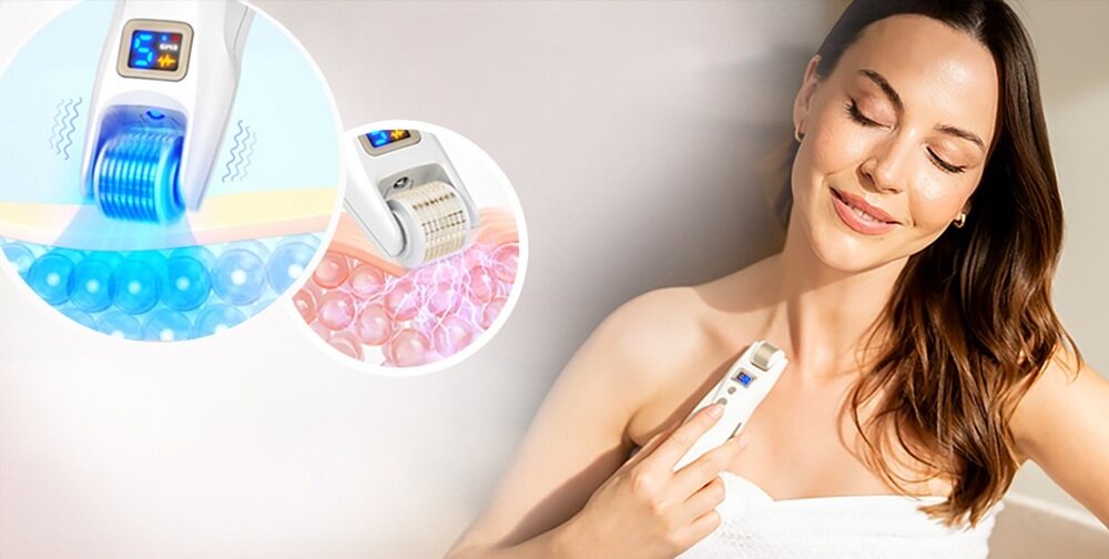 Urządzenie do mezoterapii BEAUTIFLY MicroGlow PRO intensywan regeneracja, poprawa struktury skóry, produkcja kolagenu, sluteczne wsparcie