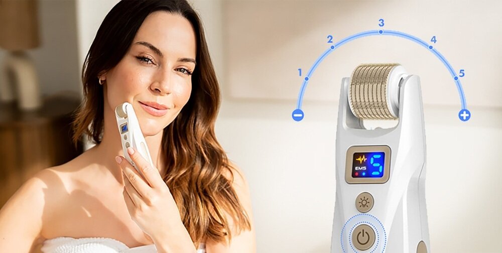 Urządzenie do mezoterapii BEAUTIFLY MicroGlow PRO pobudza procesy regeneracyjne, wsparcie dla skóry, poprawa jędrności i elastyczności