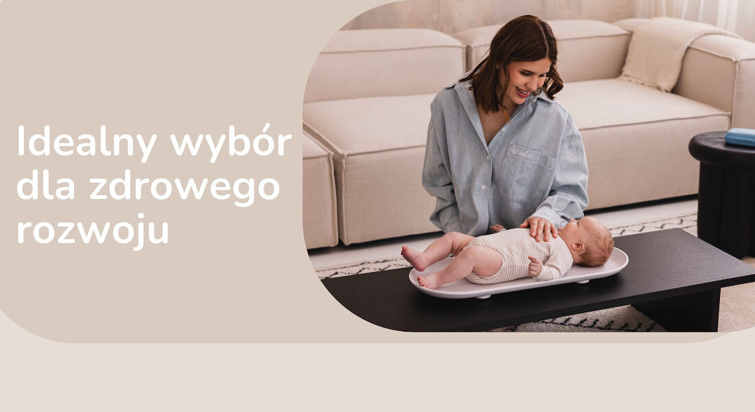 Waga dla niemowląt MOMINI TinyScale bezpieczna funkcjonalna