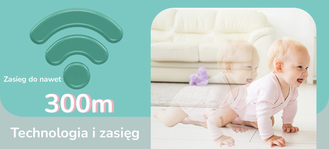 Niania elektroniczna MOMINI Blissview Technologia i zasięg Wyświetlacz LCD Tryb ECO