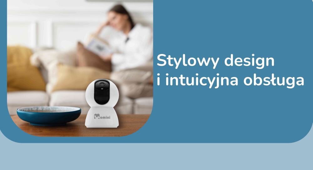 Niania elektroniczna MOMINI Kidlook intuicyjna obsługa łatwa instalacja