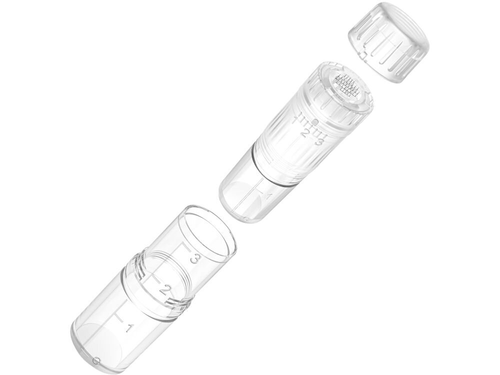 Głowica BEAUTIFLY DermaPen SkinRenew Pro 36 Pin pojemność 3 ml pełna pielęgnacja twarzy większa liczba mikronakłuć przyspieszony proces odbudowy skóry stymulacja produkcji kolagenu oznaki starzenia drobne blizny przebarwienia profesjonalne efekty