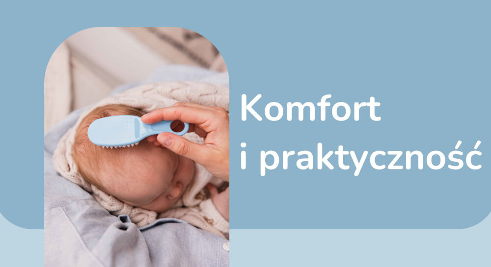 Zestaw dla niemowląt MOMINI Sky dopasowany do dzieci ergonomiczne uchwyty