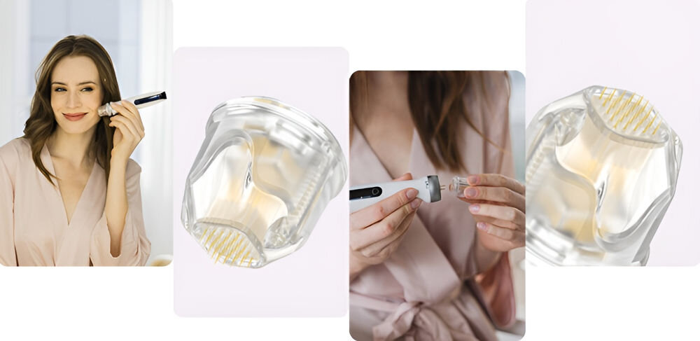 Głowica BEAUTIFLY DermaPen CollagenBoost 25 Pin głębsza stymulacja skóry intensywna regeneracja tworzone mikrourazy pobudzenie produkcji kolagenu jędrność elastyczność skóry redukcja oznak starzenia szybkie zauważalne efekty 