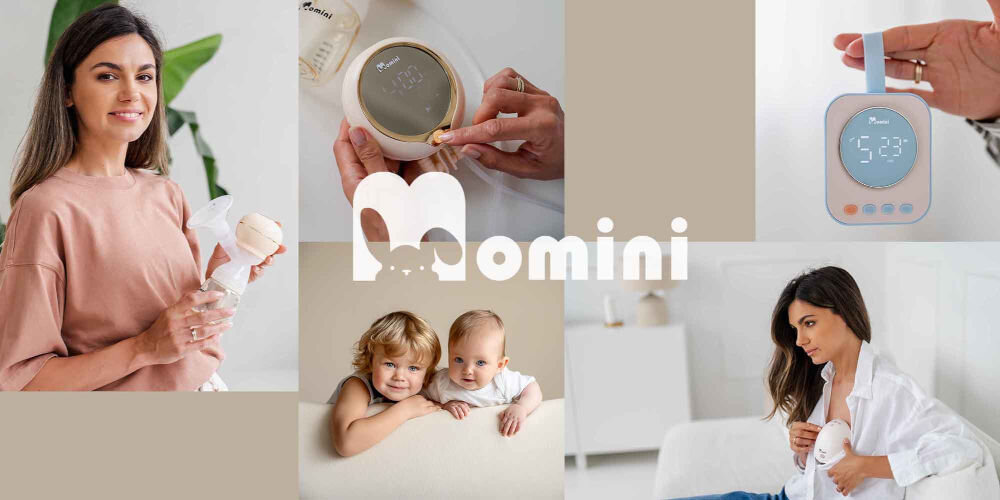 Dvojna prsna črpalka MOMINI TwinHarmony, 4 faze, 9 stopenj intenzivnosti