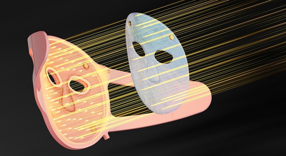 Maska LED BEAUTIFLY Aura Glam ujędrnienie, wygładzenie, odmłodzenie, redukcja niedoskonałości